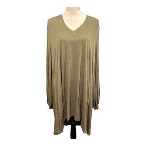 Melissa McCarthy Seven7 Olive Tunic Top